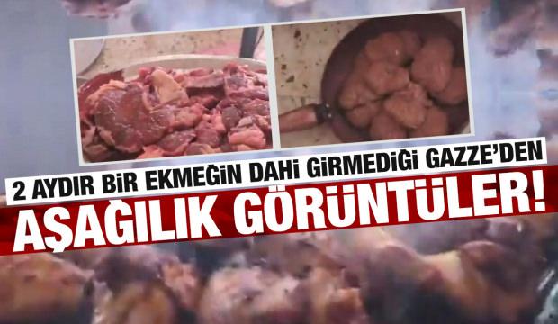 2 aydır bir ekmeğin dahi girmediği Gazze'den aşağılık görüntüler!