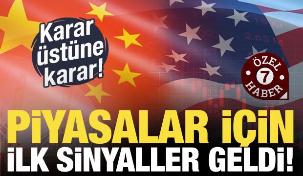ABD-Çin anlaşması ve PKK'nın fesih kararı piyasaları olumlu etkileyecek!