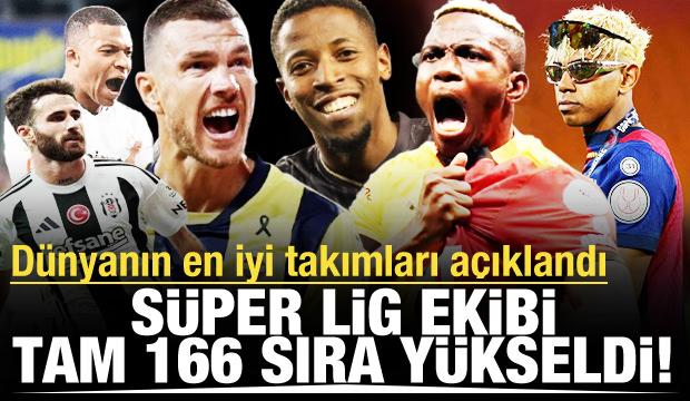 Büyük sıçrama! Süper Lig ekibi en iyi takımlar listesinde 166 sıra yükseldi