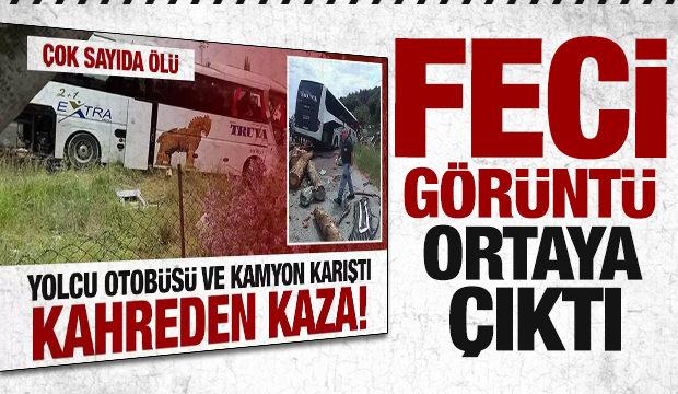 Çanakkale'deki 8 kişinin öldüğü kaza kamerada