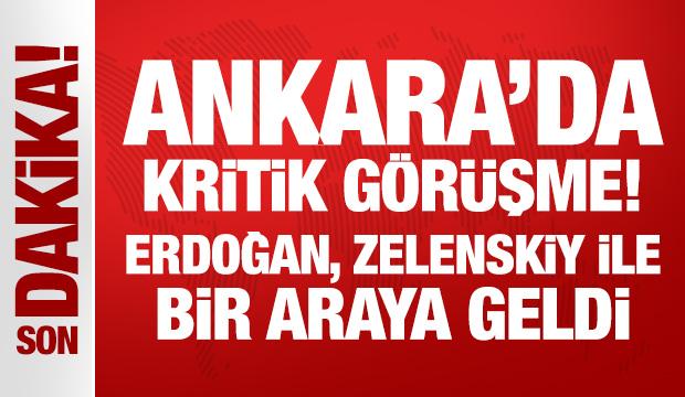 Son Dakika: Erdoğan, Ukrayna Devlet Başkanı Zelenskiy ile bir araya geldi