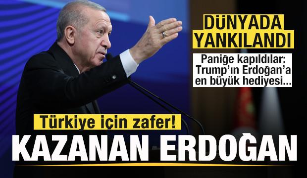 Dünyada gündeme oturdu! Türkiye için zafer! Kazanan Erdoğan