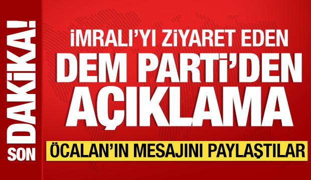 İmralı'yı ziyaret eden DEM Parti'den açıklama