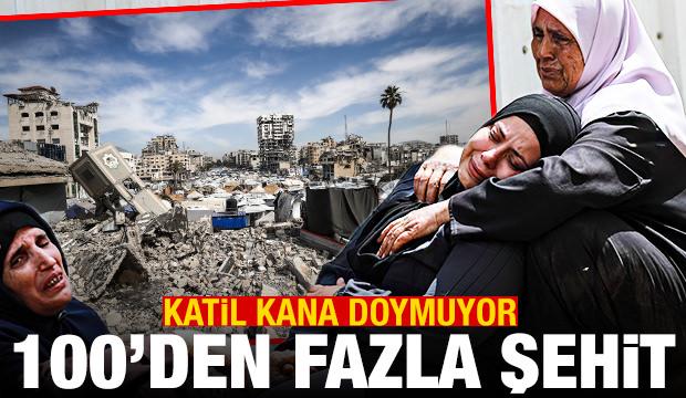 İsrail'den Gazze'de gece katliamı! Can kaybı 100'ü geçti