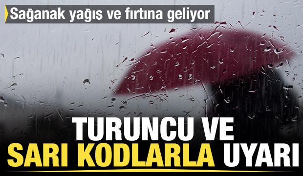 Meteoroloji turuncu ve sarı kodlarla çok sayıda ili uyardı