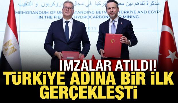 Mısır'la imzalar atıldı! Türkiye adına bir ilk gerçekleşti
