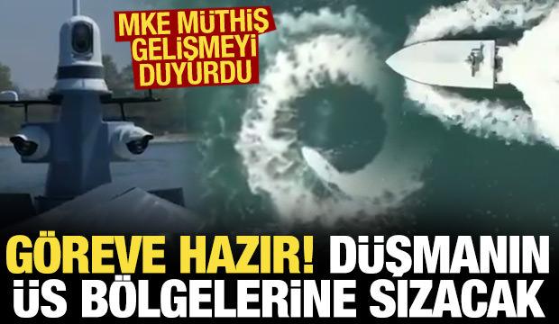MKE müthiş gelişmeyi duyurdu! PİRANA KİDA göreve hazır: Düşmanın üs bölgelerine sızacak