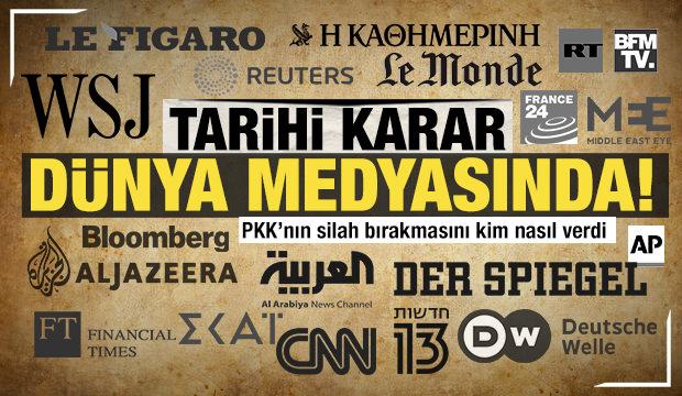 PKK kendini feshetti! Tarihi karar dünya medyasında böyle yankılandı!