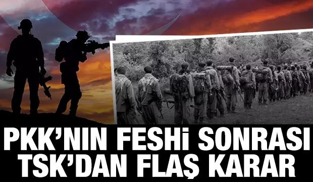 PKK kendini feshetti! TSK, Irak'tan çekilmeyecek
