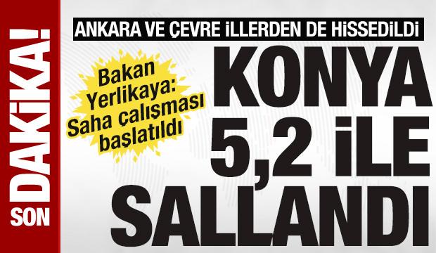 SON DAKİKA: Konya'da 5,2 büyüklüğünde deprem! Ankara ve çevre illerden de hissedildi