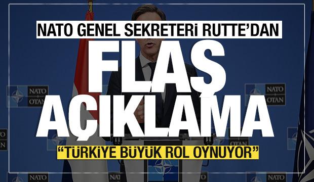 Son dakika... NATO Genel Sekreteri Rutte: "Türkiye büyük rol oynuyor"
