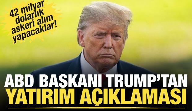 Son dakika... Trump: Katar 42 milyar dolarlık askeri alım yapacak