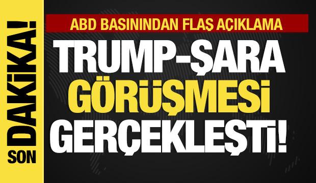 Son dakika... Trump-Şara görüşmesi gerçekleşti