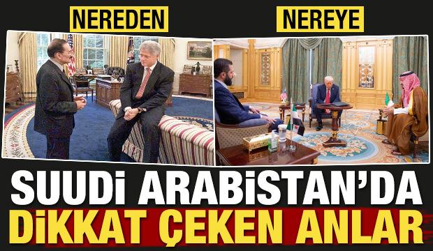 Suudi Arabistan'da dikkat çeken anlar! Akıllara Clinton-Ecevit geldi