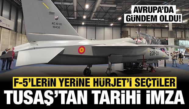 TUSAŞ'tan tarihi imza: İspanya F-5'lerin yerine HÜRJET'i seçti!