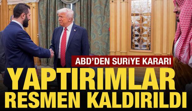 ABD, Suriye'ye yönelik yaptırımları kaldırdı