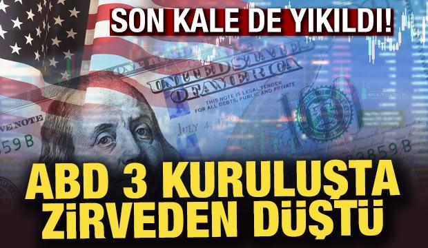 ABD üç büyük kredi derecelendirme kuruluşunda "zirveden" düştü