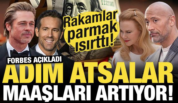 Adım atsalar maaşları artıyor! İşte dünyanın en yüksek maaş alan ünlüleri!
