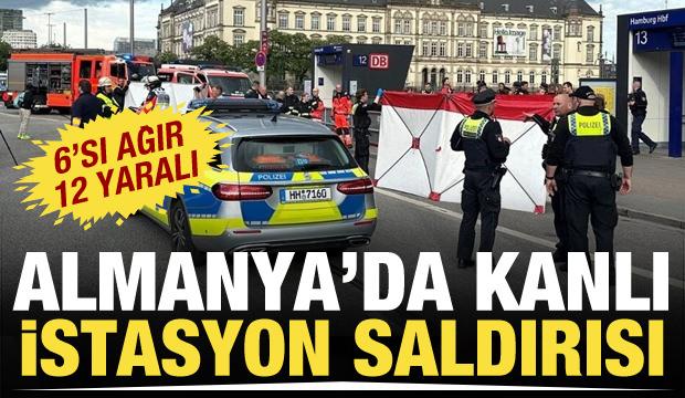 Almanya'da tren istasyonunda bıçaklı saldırı! 12 yaralı