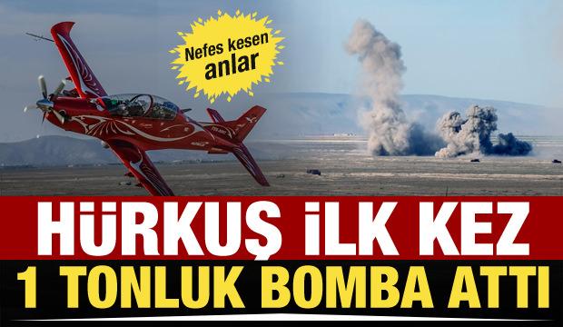 Anadolu Ankası Tatbikatı'nda nefes kesen anlar! HÜRKUŞ ilk kez 1 tonluk bomba attı