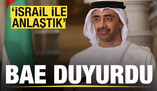 BAE'den son dakika açıklaması: İsrail ile anlaşmaya vardık