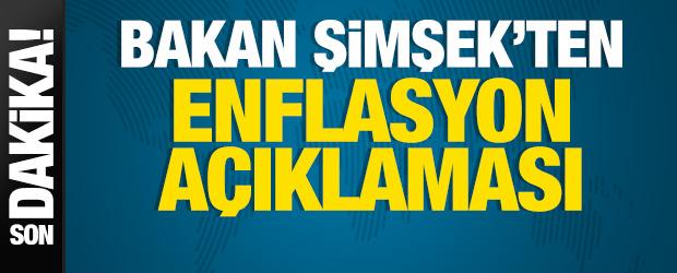 Bakan Şimşek'ten enflasyon açıklaması