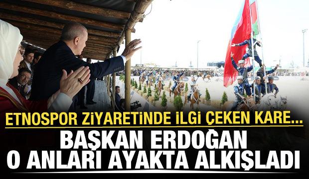 Başkan Erdoğan'ın Etnospor ziyaretinden ilgi çeken kareler