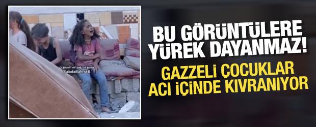 Bu görüntülere yürek dayanmaz: Gazzeli çocuklar acı içinde kıvranıyor