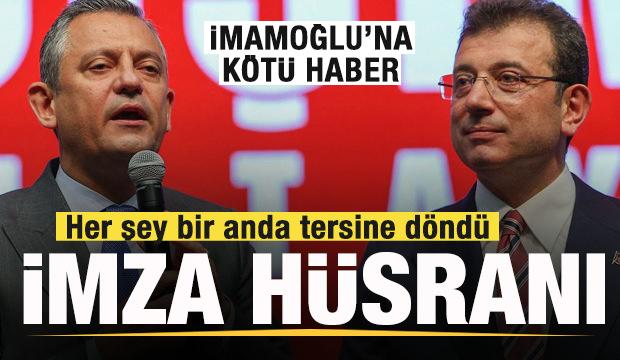 CHP’de imza hüsranı! Her şey bir anda tersine döndü! İmamoğlu'na kötü haber