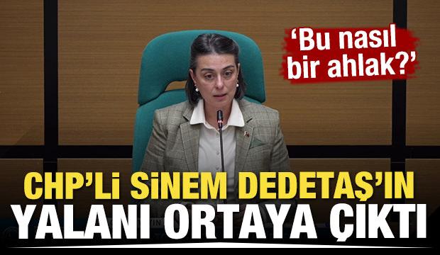 CHP'li Sinem Dedetaş'ın yalanı ortaya çıktı! "Bu nasıl bir ahlak?"