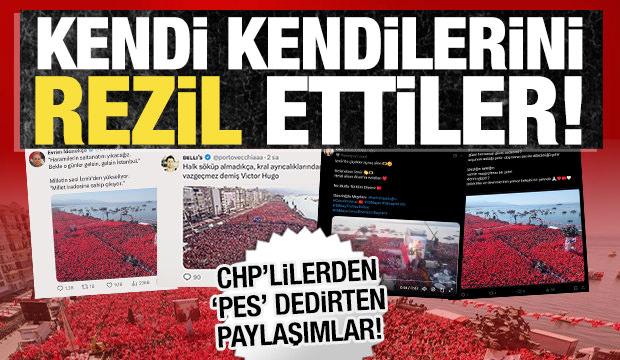 CHP'liler AK Parti mitingini CHP İzmir mitingi diye paylaştılar!