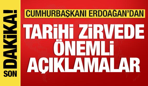 Cumhurbaşkanı Erdoğan'dan son dakika açıklamaları