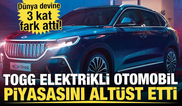Dünya devine 3 kat fark attı! TOGG rekoru