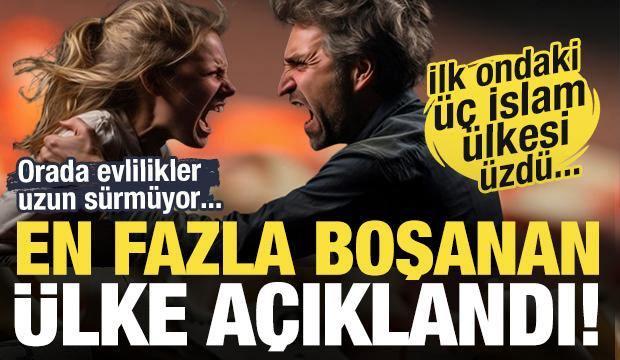 En fazla boşanan ülkeler belli oldu! İlk 10'daki üç İslam ülkesi üzdü...