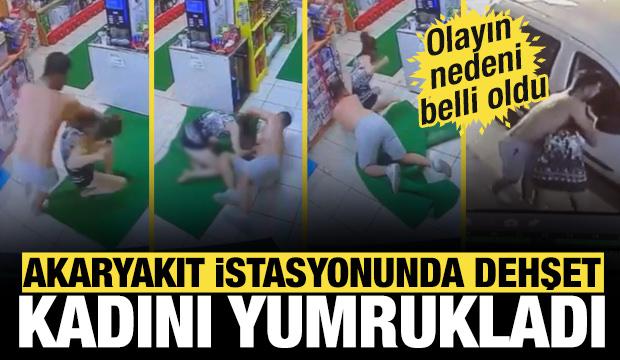 Fethiye’de akaryakıt istasyonunda dehşet! Kadını tekme ve yumruklarla dövdü