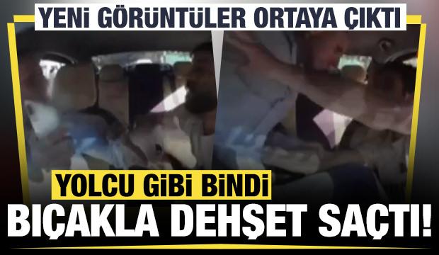 Gaziantep'te taksiciye bıçaklı saldırı! Korkunç anlar kamerada