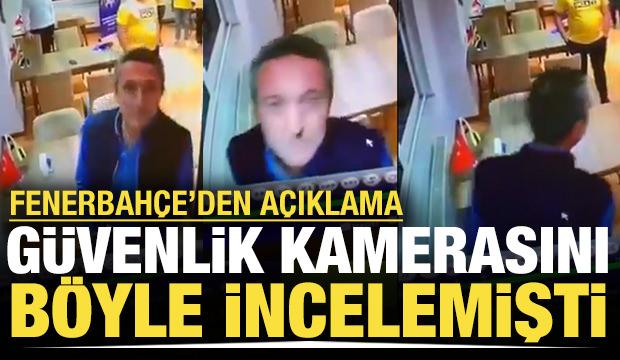 Güvenlik kamerasını böyle incelemişti: Fenerbahçe'den açıklama