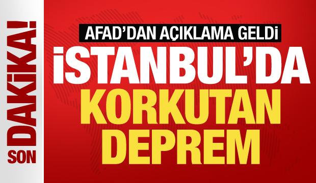 İstanbul'da 4 büyüklüğünde deprem