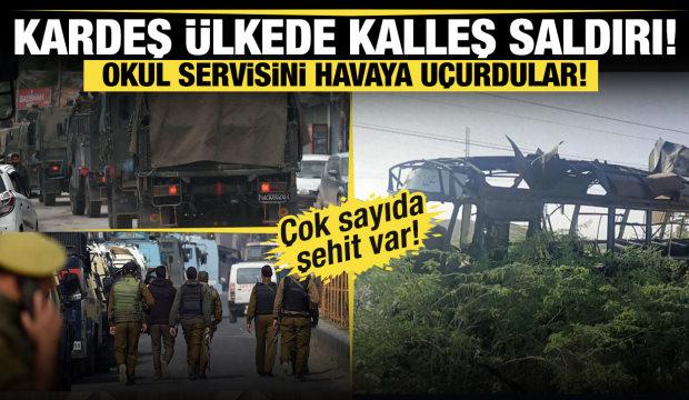 Okul servisine bombalı saldırı... Pakistan, Hindistan'ı suçladı!