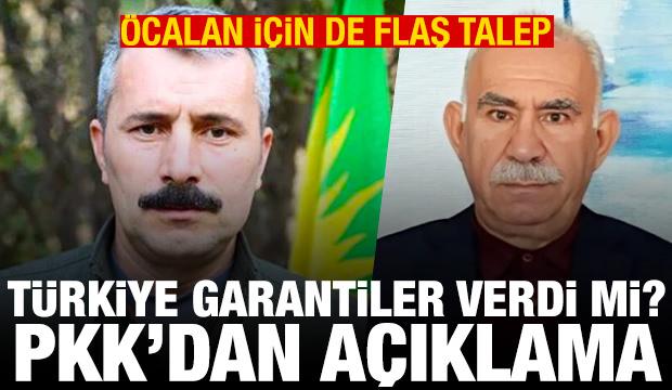 PKK'dan açıklama! Türkiye garantiler verdi mi?