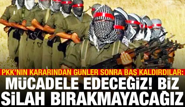 PKK'nın kararına uymadılar: Biz silah bırakmayacağız
