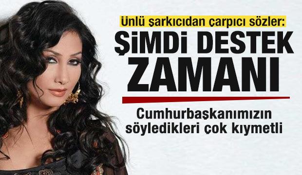 Şarkıcı Rojin: Cumhurbaşkanımızın söyledikleri çok kıymetli! Şimdi destek zamanı