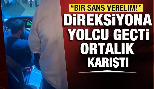 Şehirlerarası otobüste sürücü skandalı! Direksiyona yolcu geçti