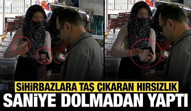 Sihirbazlara taş çıkartan dolandırıcılık yöntemi kamerada!