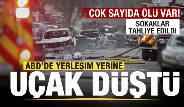 Son dakika: ABD'de yerleşim yerine uçak düştü! Çok sayıda ölü var