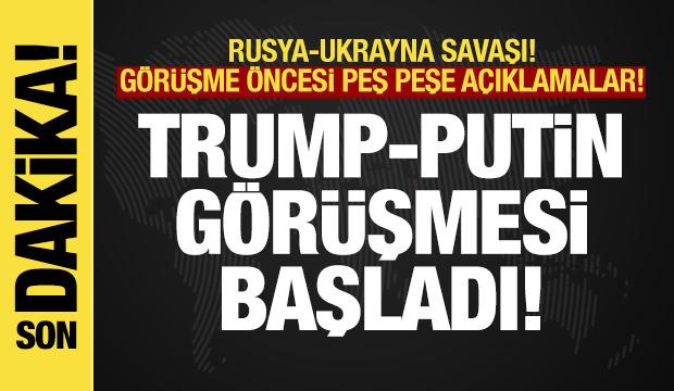Son dakika... Kremlin'den flaş Trump açıklaması! Putin-Trump görüşmesi başladı!