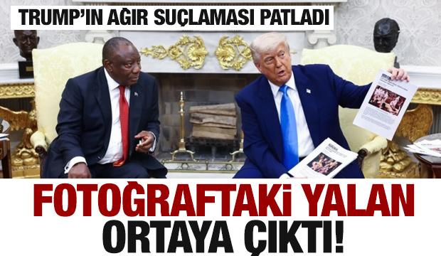 Trump fotoğrafları göstermişti! Hepsi yalan çıktı...Gerçek bambaşka