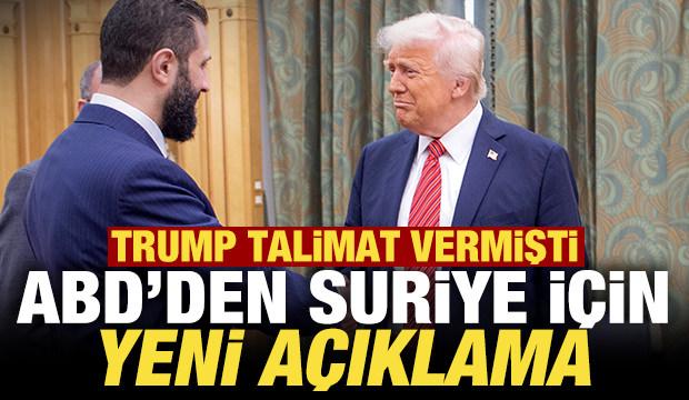 Trump talimat vermişti! ABD'den son dakika Suriye açıklaması