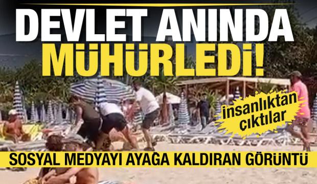 Turiste şezlong dayağı pahalıya patladı