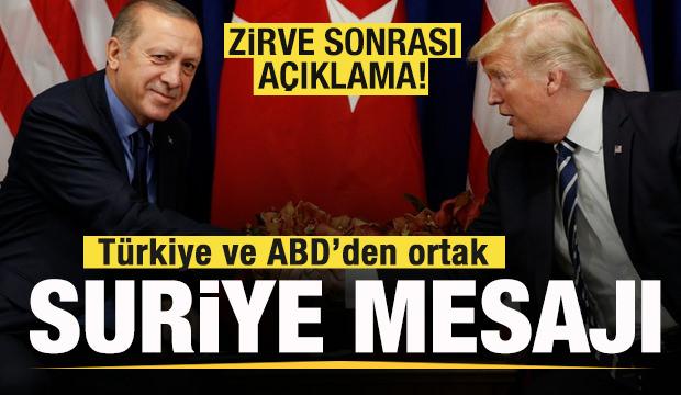 Türkiye ve ABD'den ortak Suriye mesajı! Zirve sonrası peş peşe açıklamalar